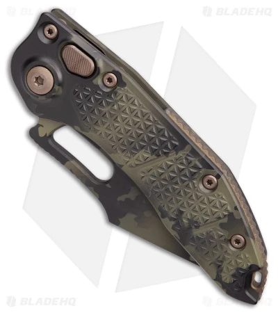 Microtech Stitch Signature Series Automatic Knife Olive Camo (3.75" Camo Serr) 2 Microtech Stitch Signature Series Automatic Knife Olive Camo (3.75" Camo Serr) - Image 2