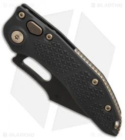 Microtech Stitch Automatic Knife Black (3.75" Apocalyptic DLC Serr) 169-2 DLC -Spyderco Sales Store Microtech Stitch black apocalyptic DLC serr BHQ 71366 er spine