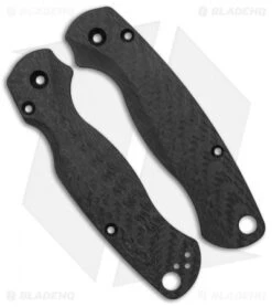 Flytanium Custom Carbon Fiber Lotus Scales For Spyderco Paramilitary 2