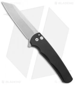 Pro-Tech Malibu Reverse Tanto Flipper Knife Black (3.3" SW S45VN) BHQ Exclusive