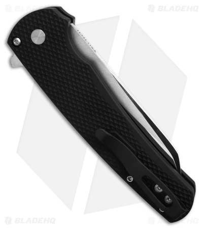Pro-Tech Malibu Reverse Tanto Flipper Knife Textured Black Alum (3.3" Mirror) 3 Pro-Tech Malibu Reverse Tanto Flipper Knife Textured Black Alum (3.3" Mirror) - Image 3