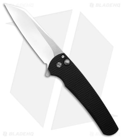 Pro-Tech Malibu Reverse Tanto Flipper Knife Textured Black Alum (3.3" Mirror) 1 Pro-Tech Malibu Reverse Tanto Flipper Knife Textured Black Alum (3.3" Mirror)
