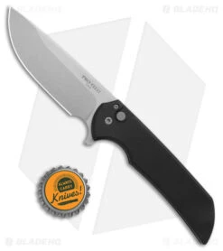 Pro-Tech Mordax Plunge Lock Flipper Knife Black (3.5" Stonewash MagnaCut) MX101 -Spyderco Sales Store Pro Tech Mordax Plunge Lock Flipper Black SW BHQ 175334 jr bottlecap