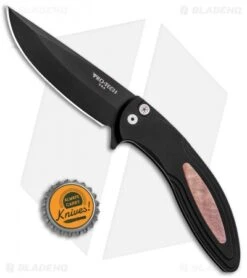 Pro-Tech Cambria Flipper Knife Maple Burl (3.5" Black) 7 Pro-Tech Cambria Flipper Knife Maple Burl (3.5" Black) -Spyderco Sales Store Protech Cambria Flipper Maple Burl Black CF07 BHQ 83348 jr bottlecap