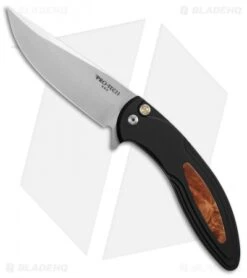 Pro-Tech Cambria Flipper Knife Maple Burl (3.5" Stonewash)