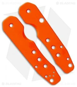 Smock Knives Scales For Spyderco Smock (Orange G10) Holes