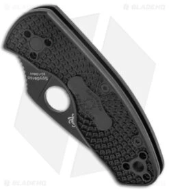 Spyderco Sales Store -Spyderco Sales Store Spyderco Ambitious Lightweight Black FRN Black Serr BHQ 175381 jr spine