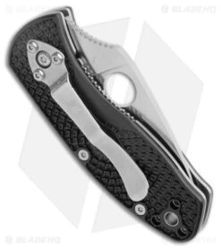 Spyderco Ambitious Lightweight Knife Black FRN (2.25" Satin) C148PBK -Spyderco Sales Store Spyderco Ambitious Lightweight LL black Satin C148PBK BHQ 145702 jr side