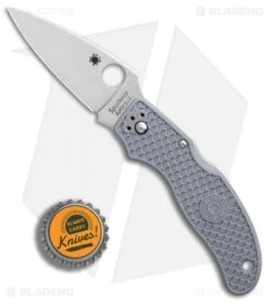 Spyderco Calypso Jr. Sprint Run Knife Gray (Aogami Super Blue) C52FPGYE -Spyderco Sales Store Spyderco Calypso Jr Sprint Run Gray Aogami Super Blue BHQ 78695 er bottlecap