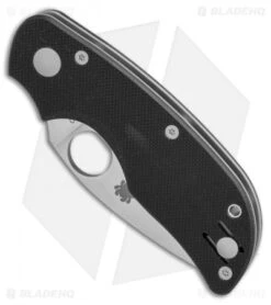 Spyderco Cat G-10 Folding Knife (2.44" Satin) C129GP -Spyderco Sales Store Spyderco Cat G10 satin C129GP BHQ 9118 er spine