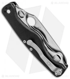 Spyderco ClipiTool Rescue Multi-Tool Knife Black G-10 (3.5" Satin Serr) C209GS -Spyderco Sales Store Spyderco ClipiTool Rescue Multi Tool Black G 10 Satin Serr C209GS BHQ 78701 jr side
