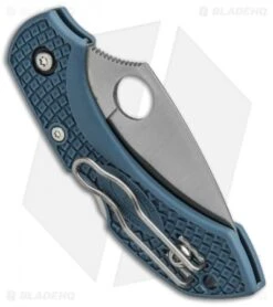 Spyderco Dragonfly 2 Sprint Run Knife Blue/Gray FRN (V-Toku2/SUS310) C28FPBLE2 -Spyderco Sales Store Spyderco Dragonfly 2 Sprint Run Blue Gray FRN V Toku SUS310 C28FPBLE2 BHQ 78693 jr side