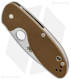 Spyderco Sales Store -Spyderco Sales Store Spyderco Efficient LL Brown G 10 Satin Serr C216GPSBN BHQ 88533 jr spine