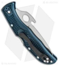 Spyderco Endela Lockback Knife Emerson Opener Gray FRN (3.4" Satin) C243PGYW -Spyderco Sales Store Spyderco Endela LB Emerson Opener Gray FRN C243PGYW BHQ 106192 jr side