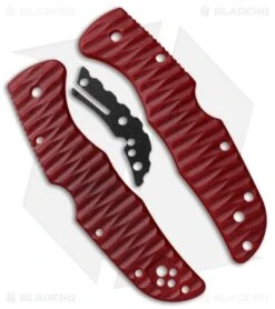 Spyderco Endura 4 Custom Red G-10 Replacement Handle Allen Putman