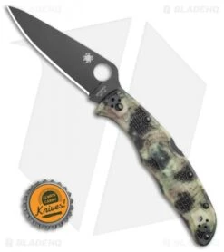 Spyderco Endura 4 Lockback Knife Glow Zome Green (3.75" Black) GITD -Spyderco Sales Store Spyderco Endura 4 Lockback Knife Glow Zome Green 3.75in Black GITD BHQ 114637 LS Bottlecap