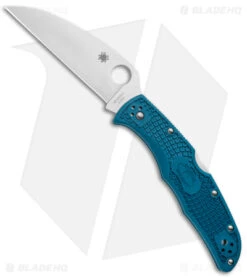 Spyderco Endura 4 Wharncliffe Back Lock Knife Blue FRN (3.75" Satin K390) -Spyderco Sales Store Spyderco Endura 4 Wharncliffe Back Lock Blue FRN Satin BHQ 174851 jr 2