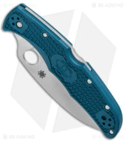 Spyderco Endura 4 Wharncliffe Back Lock Knife Blue FRN (3.75" Satin K390) -Spyderco Sales Store Spyderco Endura 4 Wharncliffe Back Lock Blue FRN Satin BHQ 174851 jr spine