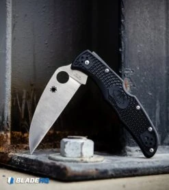 Spyderco Endura 4 Wharncliffe Back Lock Knife Black FRN (3.75" Satin) -Spyderco Sales Store Spyderco Endura 4 Wharncliffe Back Lock Knife Black FRN Satin BHQ 93618 kp steel web