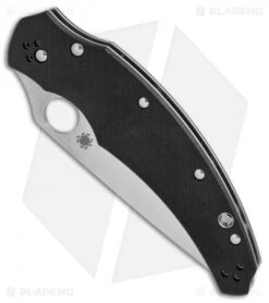Spyderco Hennicke Opus Liner Lock Knife Black G-10 (3.75" Satin) C218GP -Spyderco Sales Store Spyderco Hennicke Opus black G10 satin BHQ 50830 er spine