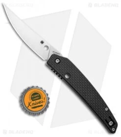 Spyderco Ikuchi Compression Lock Knife Carbon Fiber (3.26" Satin) -Spyderco Sales Store Spyderco Ikuchi Compression Lock Satin C242CFP BHQ 93649 jr bottlecap