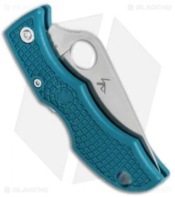 Spyderco Ladybug Lockback Knife Blue FRN (1.94" Satin K390) LFP3K390 -Spyderco Sales Store Spyderco Ladybug LB Blue FRN Satin LFP3K390 BHQ 106206 jr side