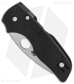 Spyderco Lil' Native Compression Lock Knife Black G-10 (2.5" Full Serr) C230GS -Spyderco Sales Store Spyderco Lil Native Black G10 Full Serr BHQ 78705 er spine
