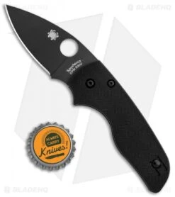 Spyderco Lil' Native Compression Lock Knife Black G-10 (2.5" Black) C230GPBBK -Spyderco Sales Store Spyderco Lil Native Compression Lock Black G 10 Black C230GPBBK BHQ 81520 jr bottlecap