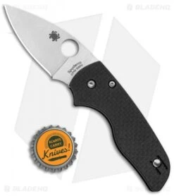 Spyderco Lil' Native Compression Lock Knife Carbon Fiber (2.5" Satin S90V) -Spyderco Sales Store Spyderco Lil Native Compression Lock CF Satin C230CF90VP BHQ 112413 jr bottlecap