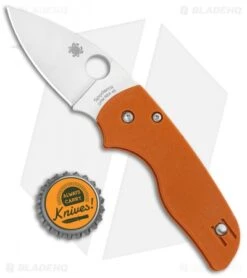 Spyderco Lil' Native Compression Lock Knife Orange G-10 (2.5" Satin) C230GPBORE -Spyderco Sales Store Spyderco Lil Native Compression Lock Orange G 10 Satin C230GPBORE BHQ 106191 jr bottlecap