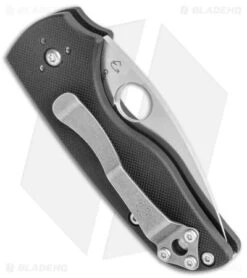 Spyderco Lil' Native Slip Joint Knife Black G-10 (2.4" Satin) C230NLGP -Spyderco Sales Store Spyderco Lil Native SJ Black G 10 Satin BHQ 121039 jr side
