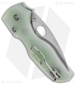 Spyderco M4 Lil' Native Compression Lock Knife Natural G-10 (2.4" Satin) -Spyderco Sales Store Spyderco M4 Lil Native Compression Lock Knife Natural G 10 2in 4cm Satin BHQ 137715 td side jr