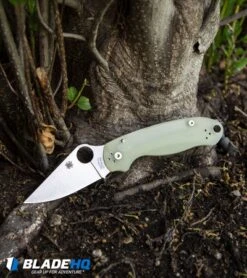 Spyderco M4 Para 3 Knife Natural G-10 (3" Satin) C223GM4P Exclusive -Spyderco Sales Store Spyderco M4 Para 3 Knife Natural G 10 Satin C223GM4P Exclusive BHQ71564 kp dirt web