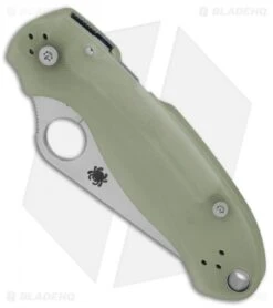 Spyderco M4 Para 3 Knife Natural G-10 (3" Satin) C223GM4P Exclusive -Spyderco Sales Store Spyderco M4 Para 3 Natural G10 satin Exclusive BHQ 71564 er spine