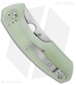 Spyderco Anso Rock Lobster Liner Lock Knife Natural G-10 (3.75" Satin CPM-M4) -Spyderco Sales Store Spyderco M4 Rock Lobster Knife Natural G 10 3.75 Satin C126GM4P Anso LS Side