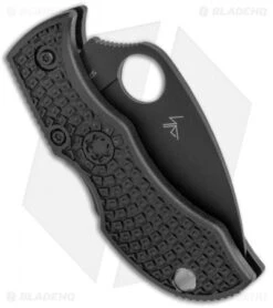 Spyderco ManBug Wharncliffe Lightweight Black FRN Knife (1.95" Black) MBKWPBK -Spyderco Sales Store Spyderco ManBug Wharncliffe Lightweight black FRN Black MBKWPBK BHQ 116285 jr side