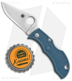 Spyderco Manbug Sprint Run Lockback Knife Blue FRN (1.95" Satin V-Toku2) MBBLPE -Spyderco Sales Store Spyderco Manbug Sprint Run LB Blue FRN Satin V Toku2 MBBLPE BHQ 78710 jr bottlecap