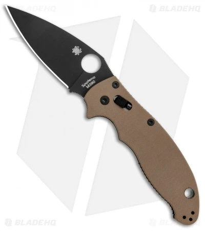 Spyderco Manix 2 Folding Knife Brown G-10 (3.375" Black M390) C101GPBNBK2 1 Spyderco Manix 2 Folding Knife Brown G-10 (3.375" Black M390) C101GPBNBK2