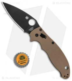 Spyderco Manix 2 Folding Knife Brown G-10 (3.375" Black M390) C101GPBNBK2 7 Spyderco Manix 2 Folding Knife Brown G-10 (3.375" Black M390) C101GPBNBK2 -Spyderco Sales Store Spyderco Manix 2 Brown G 10 Black C101GPBNBK2 BHQ 93666 jr bottlecap