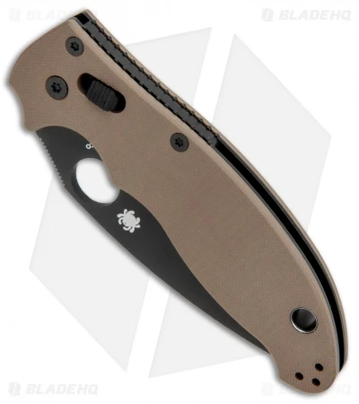 Spyderco Manix 2 Folding Knife Brown G-10 (3.375" Black M390) C101GPBNBK2 2 Spyderco Manix 2 Folding Knife Brown G-10 (3.375" Black M390) C101GPBNBK2 - Image 2
