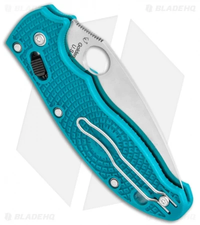 Spyderco Manix 2 Lightweight Ball Lock Knife Blue FRCP (3.4" Satin SPY27) 3 Spyderco Manix 2 Lightweight Ball Lock Knife Blue FRCP (3.4" Satin SPY27) - Image 3