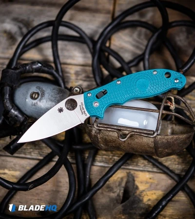 Spyderco Manix 2 Lightweight Ball Lock Knife Blue FRCP (3.4" Satin SPY27) 5 Spyderco Manix 2 Lightweight Ball Lock Knife Blue FRCP (3.4" Satin SPY27) - Image 5