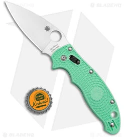 Spyderco Manix 2 M4 Lightweight Knife Mint Green (3.37" Satin) C101PJGR2 -Spyderco Sales Store Spyderco Manix 2 M4 Lightweight Knife Mint Green Satin C101PJGR2 BHQ 180238 kc bottle cap