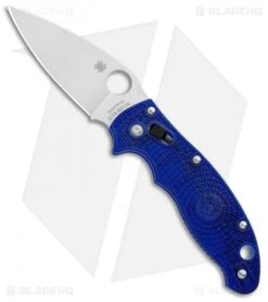 Spyderco Manix 2 Lightweight Knife Translucent Dusk Blue 86mm (3.39" Satin)