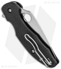 Spyderco Mantra 3 Compression Lock Knife Carbon Fiber (3.17" Satin) C233CFP -Spyderco Sales Store Spyderco Mantra 3 CL CF Satin C233CFP BHQ 80860 jr side