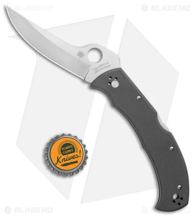 Spyderco Masaad Ayoob Lockback Knife Gray G-10 (3.6" Satin CRU-WEAR) 4 Spyderco Masaad Ayoob Lockback Knife Gray G-10 (3.6" Satin CRU-WEAR) - Image 4