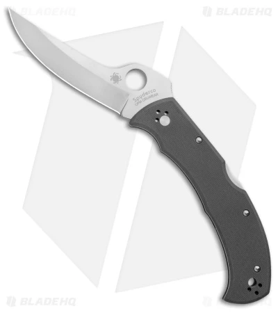 Spyderco Masaad Ayoob Lockback Knife Gray G-10 (3.6" Satin CRU-WEAR) 1 Spyderco Masaad Ayoob Lockback Knife Gray G-10 (3.6" Satin CRU-WEAR)