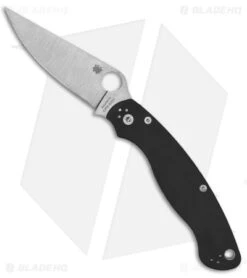 Spyderco Military 2 Compression Lock Knife Black G-10 (4" Satin S30V)