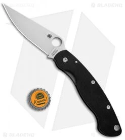 Spyderco Military Knife Black G-10 (4" Satin S30V) C36GPE -Spyderco Sales Store Spyderco Military Black G 10 Satin C36GPE BHQ 7160 jr bottlecap