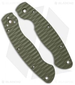 Spyderco Military Custom G-10 Replacement Scales By Allen Putman (OD Green)